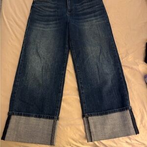 Kut from the Kloth Dark Wash High Rise Sienna Wide Leg Jeans